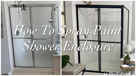 how to paint metal shower enclosure|repainting metal shower door frame.